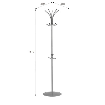 Вешалка напольная Пико 4 металлик 