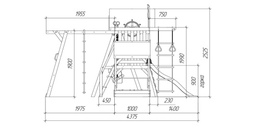 Детская площадка для дачи Савушка TooSun 9 синий