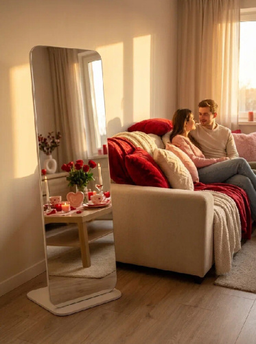 Зеркало напольное Стелла 4 белый 