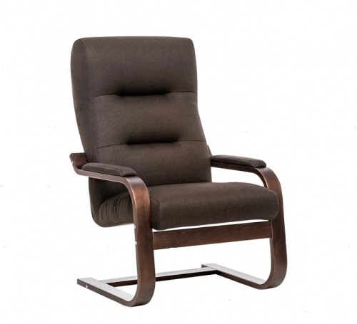 Кресло Leset ОСКАР орех текстура Малмо 28 