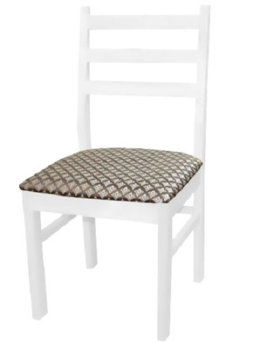 Стул МДК-341 Эмаль белая Лорд коричневый Дуб 