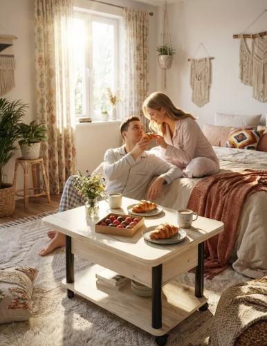 Стол-трансформер Джокер гаскон пайн светлый черный 