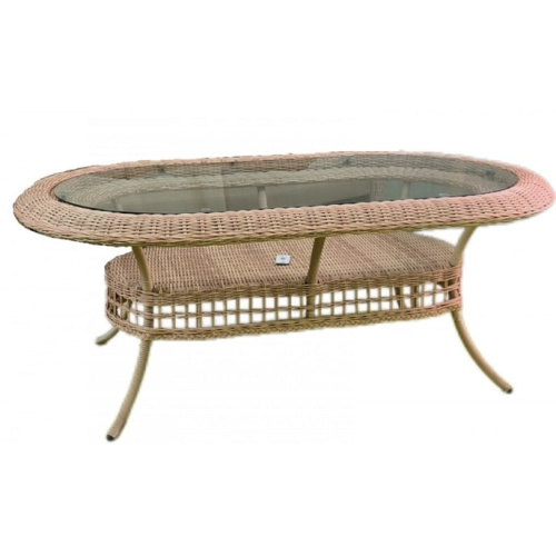 Стол обеденный овальный ROBI 7019 серо-коричневый 