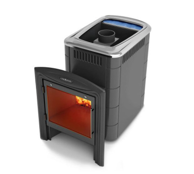 Печь для бани Термофор Компакт 2017 Inox Витра  антрацит от Vishop.by 