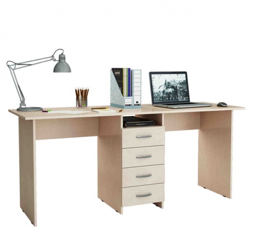 Стол для двоих Тандем-2 (0120) дуб молочный 