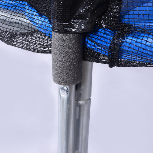 Батут Atlas Sport 312 см 10ft BASIC (3 ноги) с внешней сеткой и лестницей BLUE