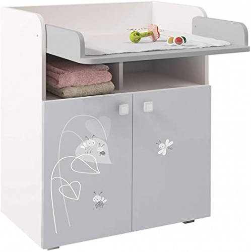 Комод Polini Kids French Amis 1270 белый/серый 