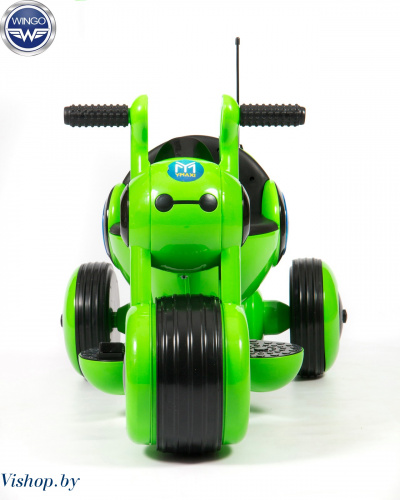 Детский электромобиль-мотоцикл Wingo MOTO Z LUX темно-зеленый глянец