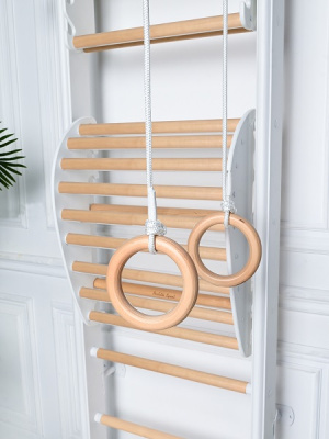 Детский спортивный комплекс Perfetto sport Scala in legno 1 bianco-naturale PS-115