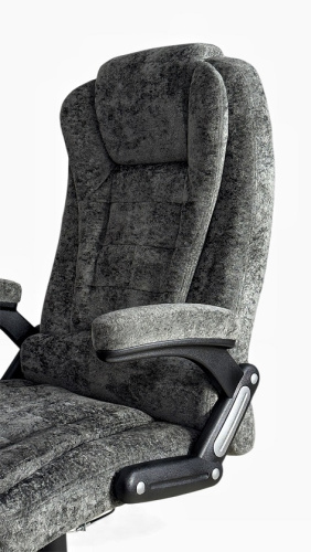 Вибромассажное кресло CALVIANO Veroni 56 серый плюш 