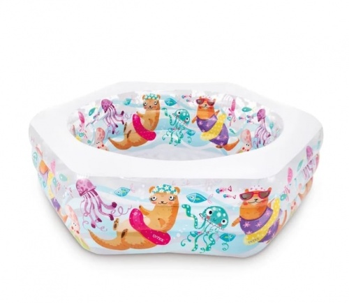 Бассейн надувной Intex Рифы океана с надувным дном 56493NP