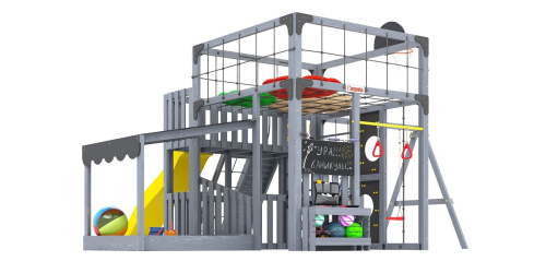 Детская площадка для дачи Савушка КУБ-5 Серый