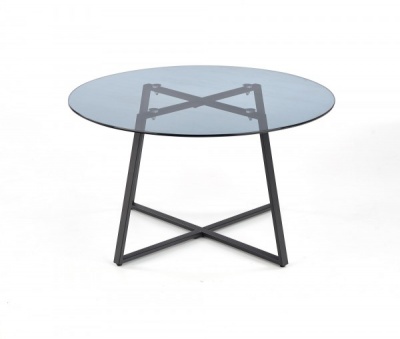 Стол журнальный HALMAR ZELDA дымчатый/черный 
