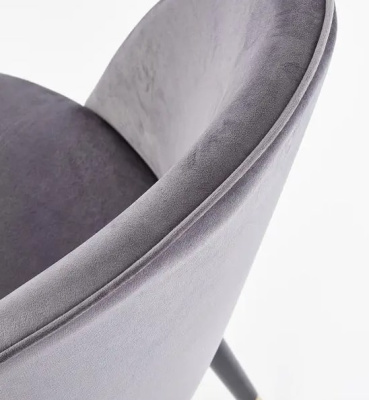 Стул HALMAR K315 серый черный золотой 