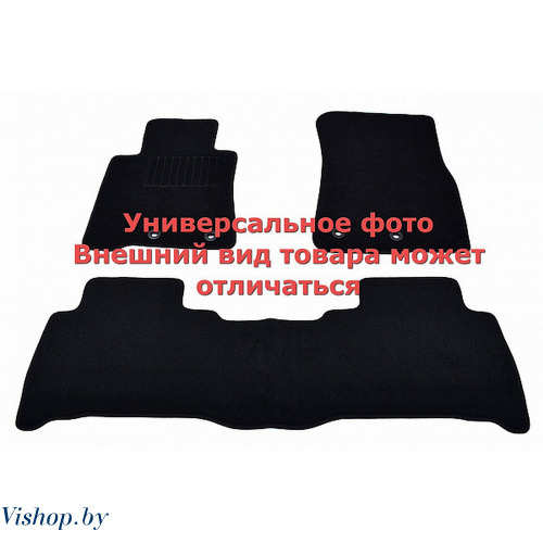 Коврики салона текстильные для ВАЗ LADA X-RAY с бардачком Черные