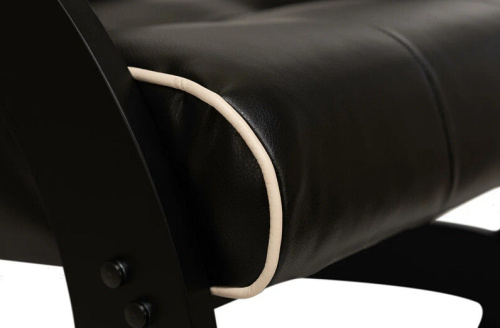 Кресло-маятник Leset Хилл венге Marvel Black кант Cream