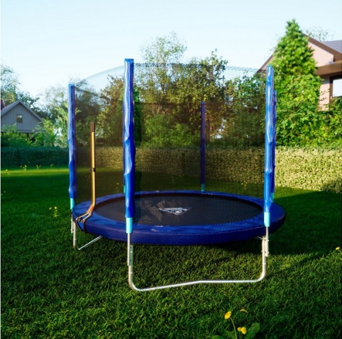 Батут DFC Trampoline Fitness с сеткой 8FT-TR-B