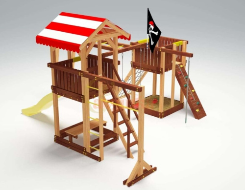 Детская спортивная площадка для дачи Савушка 4 Cезона 8
