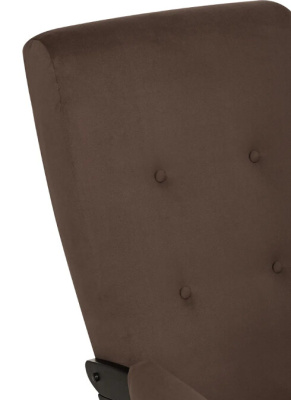 Кресло-качалка Leset Аура венге ткань V23