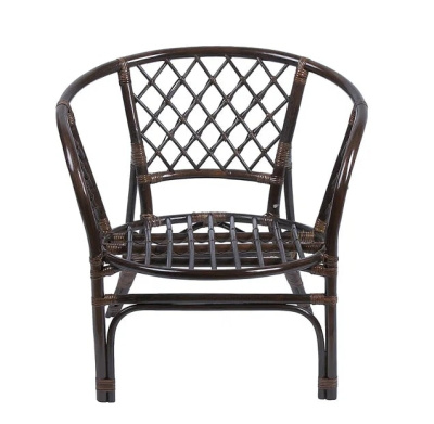 IND Кресло Багама темно-коричневый подушка коричневая 