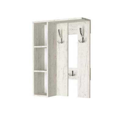 Вешалка настенная Артём-Мебель СН-100.44 дуб крафт белый 