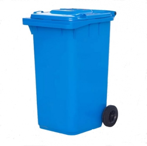 Контейнер для мусора Эдванс 240л с крышкой синий