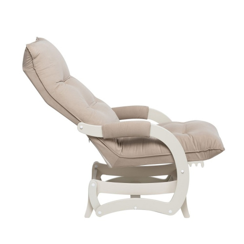 Кресло-маятник Leset Луно слоновая кость Velur V18