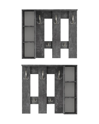 Вешалка настенная Артём-Мебель СН-100.43 бетон спаркс 