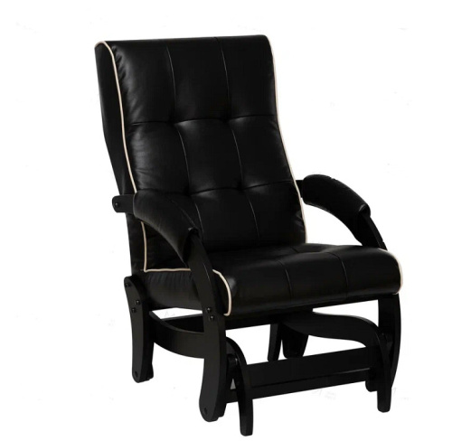 Кресло-маятник Leset Хилл венге Marvel Black кант Cream