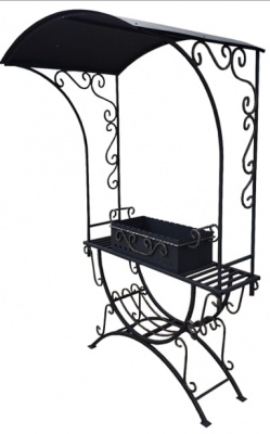 Мангал МДС-05 с крышей 3 мм