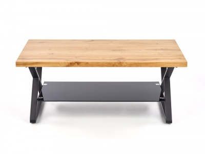 Стол журнальный HALMAR XENA PROSTOKAT натуральный дуб/черный 