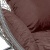Подвесное кресло Скай 01 графитовый подушка коричневый 