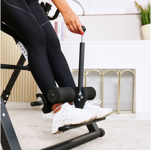 Инверсионный стол складной DFC STYLE чёрный U-образный фиксатор