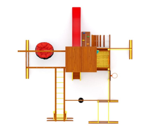 Детская спортивная площадка для дачи Савушка Семейная COMFORT