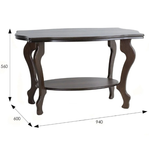 Стол журнальный Берже 1 темно-коричневый 