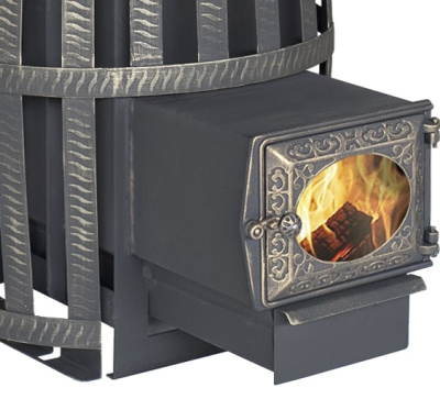 Печь для бани Березка Корвет 24 сетчатый кожух ДТ-3 стекло