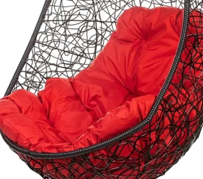 Кресло подвесное BiGarden Easy Black BS без стойки подушка красная 
