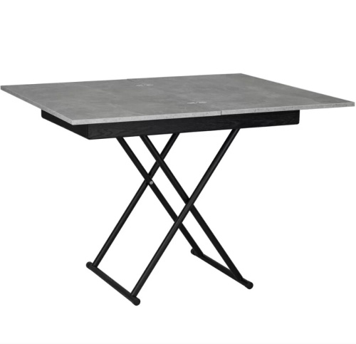 Стол трансформер Лерон ателье светлое черный 