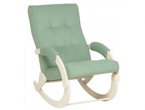 Кресло-качалка Leset Хилл слоновая кость Velur V14