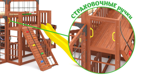 Детская площадка для дачи Савушка КУБ-5 Махагон