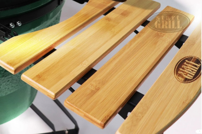 Керамический гриль-барбекю 22 дюйма зеленый 56 см