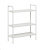 Стеллаж Leset Стилвуд 23 широкий 3 полки белый 