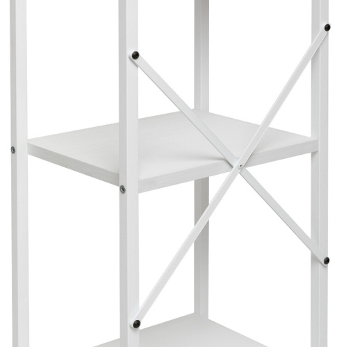 Стеллаж Leset Стилвуд 15 узкий 5 полок белый 