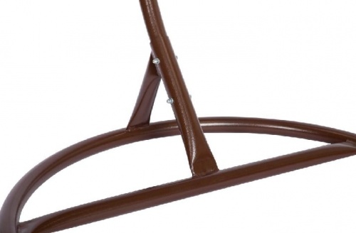 Подвесное кресло Скай 01 коричневый подушка зеленый 