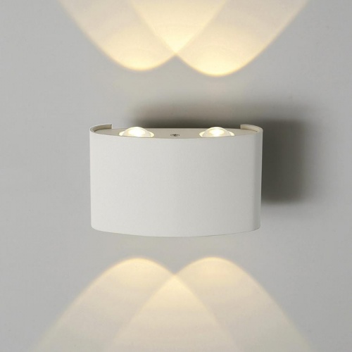 Бра уличное Elektrostandard 1555 Techno LED Twinky Double белый