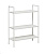Стеллаж Leset Стилвуд 23 широкий 3 полки белый
