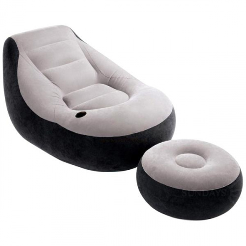 Кресло надувное с пуфиком Intex 99х130х76 см Артикул 68564NP (Китай)