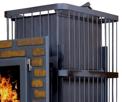 Печь банная ComfortProm Сталь 8мм закрытая 26 дверь стекло декор