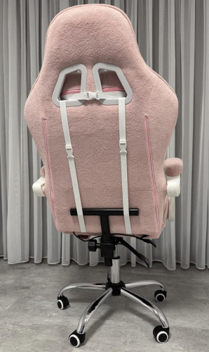 Вибромассажное кресло Calviano ASTI ULTIMATO pink fabric 