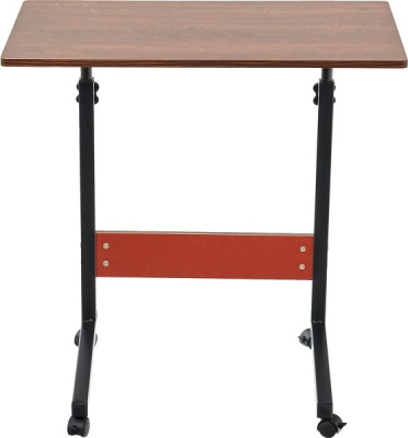 Стол многофункциональный на колесах 60x40 см РОЛЛ темное дерево 